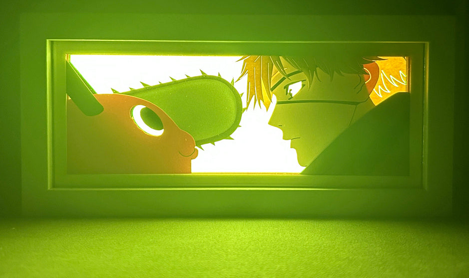 Chainsaw Man - Denji & Pochita Light Box (Shipping Calculated At Checkout)
