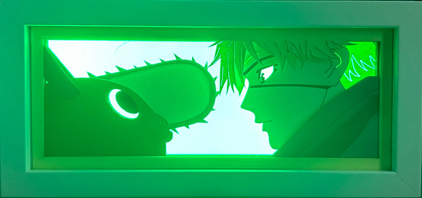 Chainsaw Man - Denji & Pochita Light Box (Shipping Calculated At Checkout)