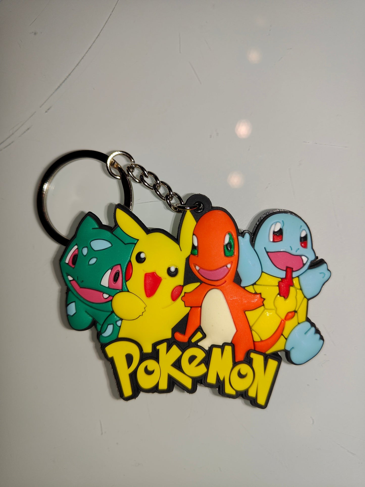 Pokemon - Pikachu, Bulbasaur, Charmander, Squirtle PVC Keychain