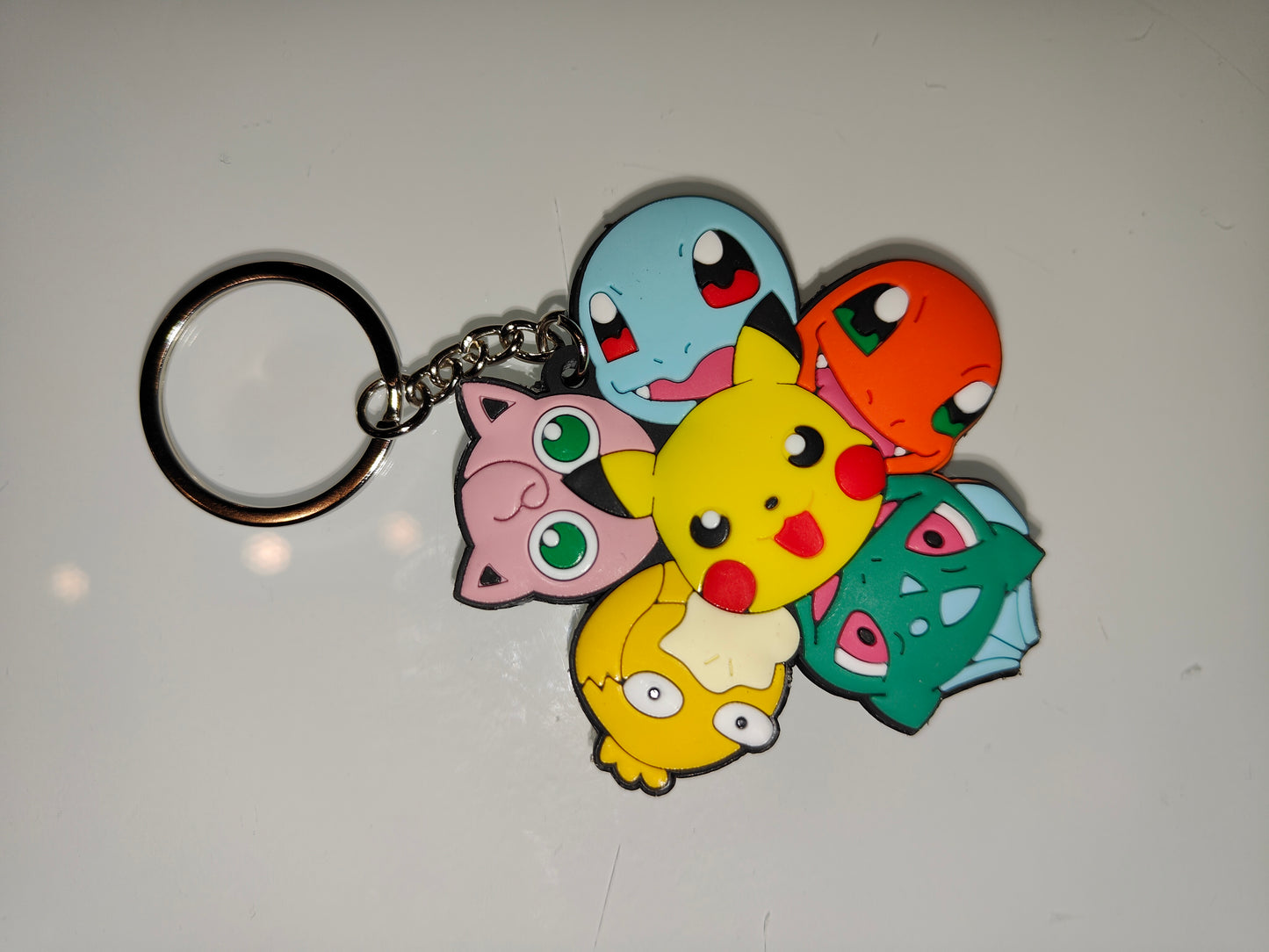 Pokemon - Pikachu, Jigglypuff, Squirtle, Psyduck, Bulbasuar, Charmander PVC Keychain