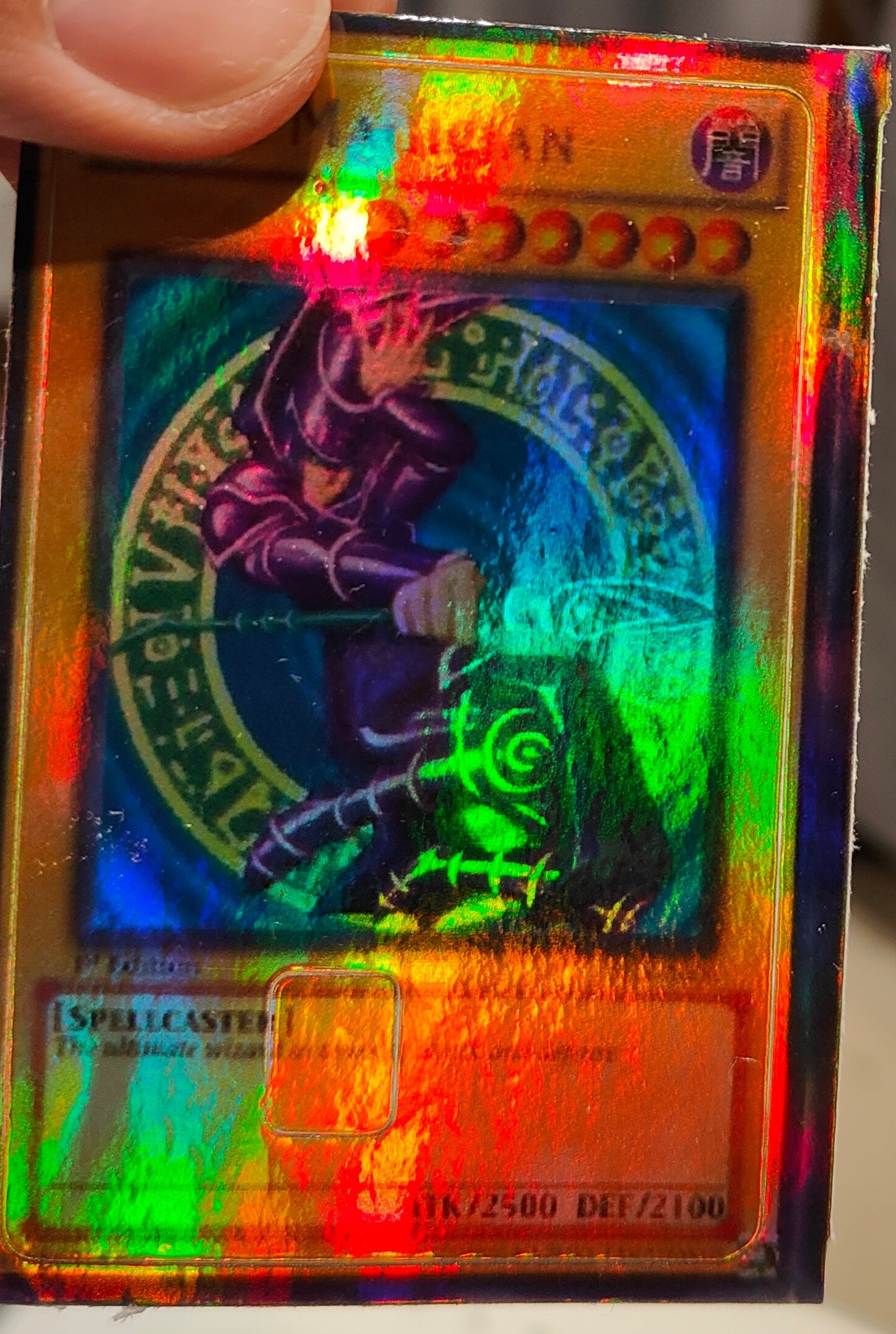 YuGiOh - Dark Magician Holographic Credit Card Sticker (Please Read De YuGiOh - Dark Magician Holographic Credit Card Sticker (Please Read De