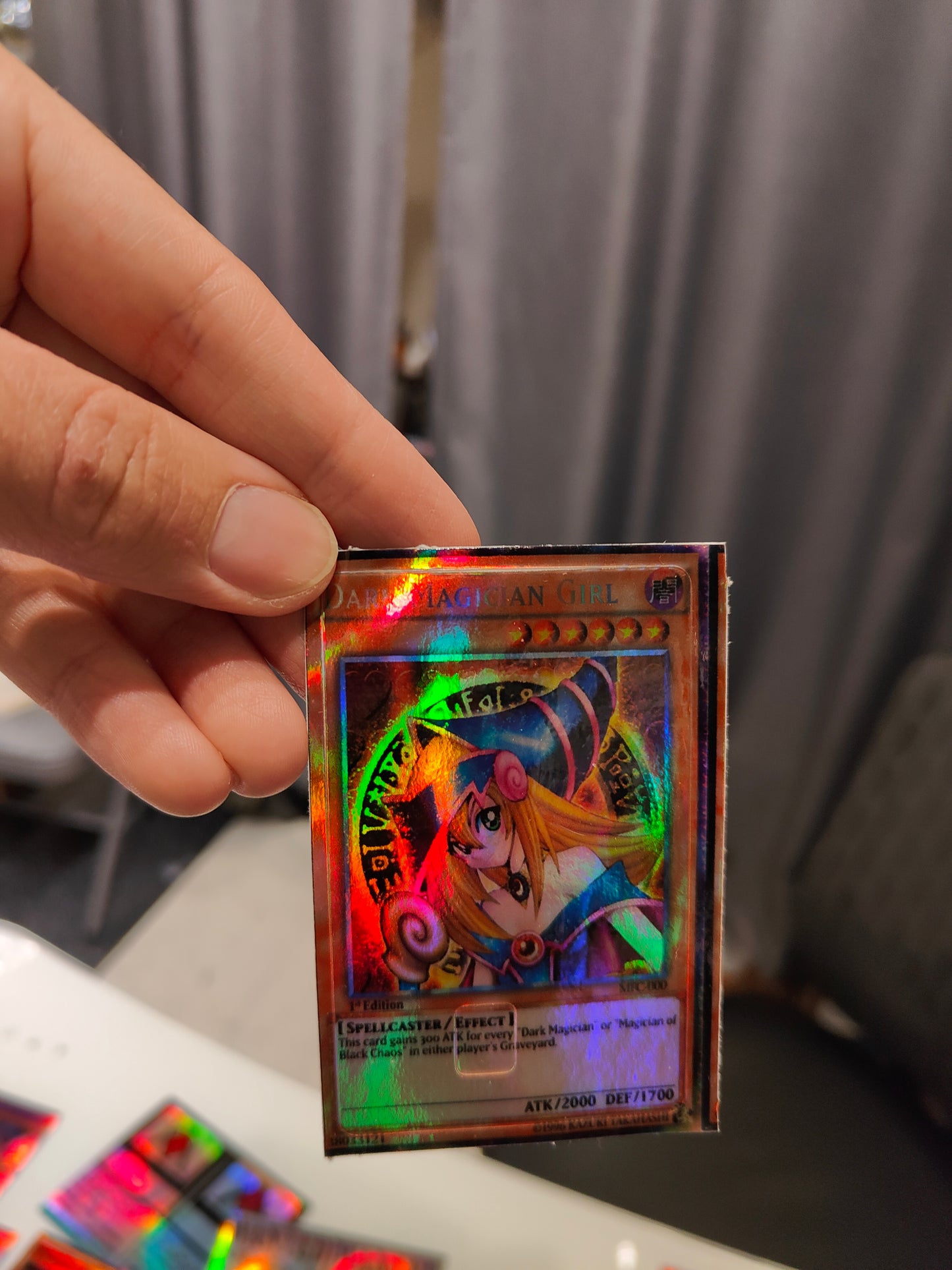 YuGiOh - Dark Magician Girl Holographic Credit Card Sticker (Please Read Description)