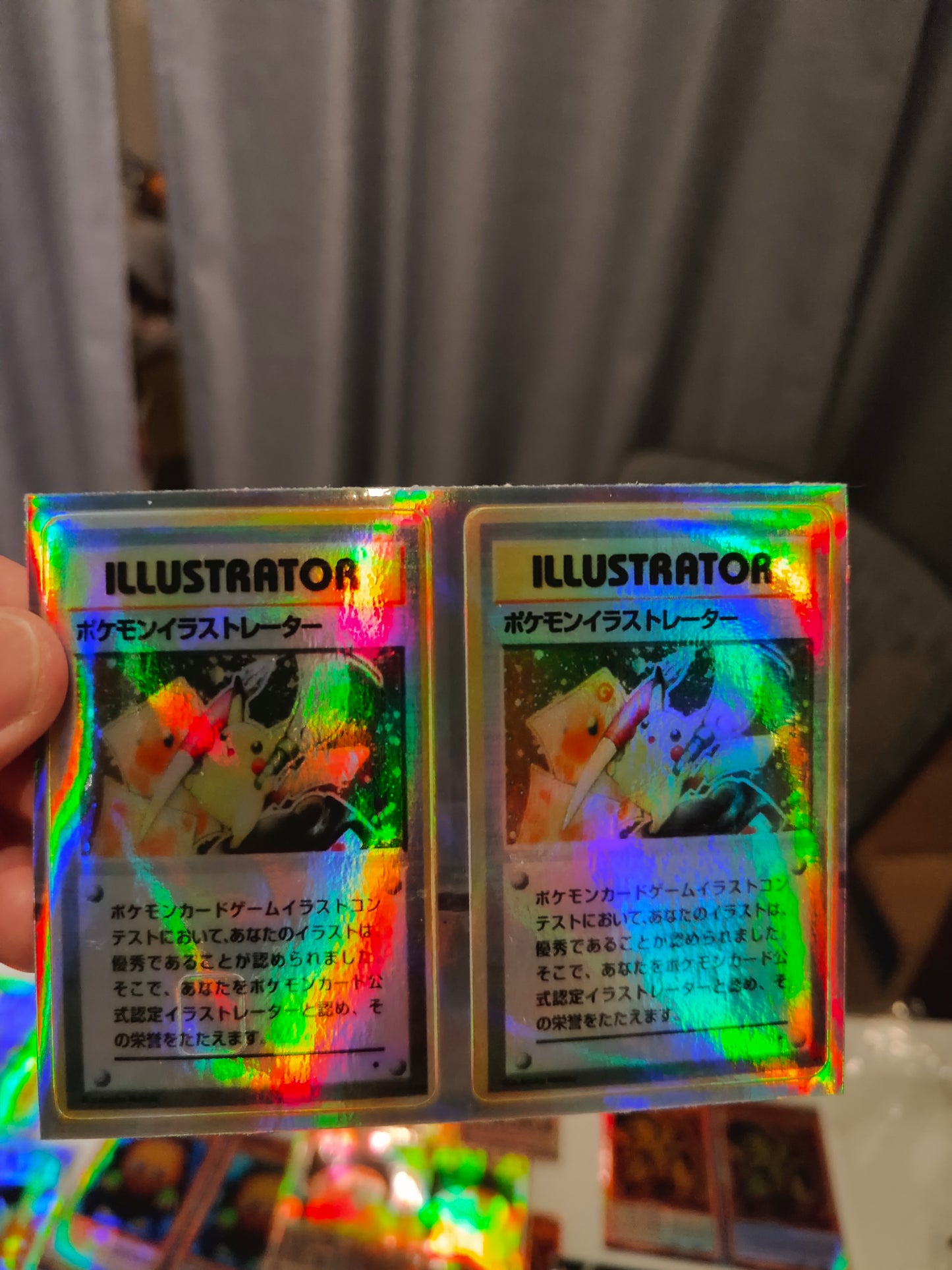 Pokemon - Pikachu Illustrator Holographic Credit Card Sticker (Please Read Description)