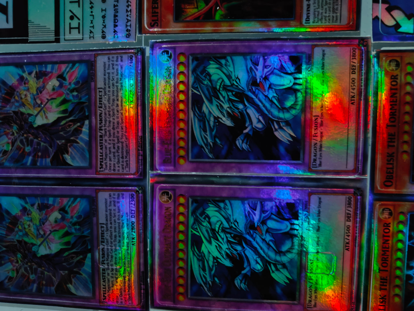 YuGiOh - Blue Eyes Ultimate Dragon Holographic Credit Card Sticker (Please Read Description)