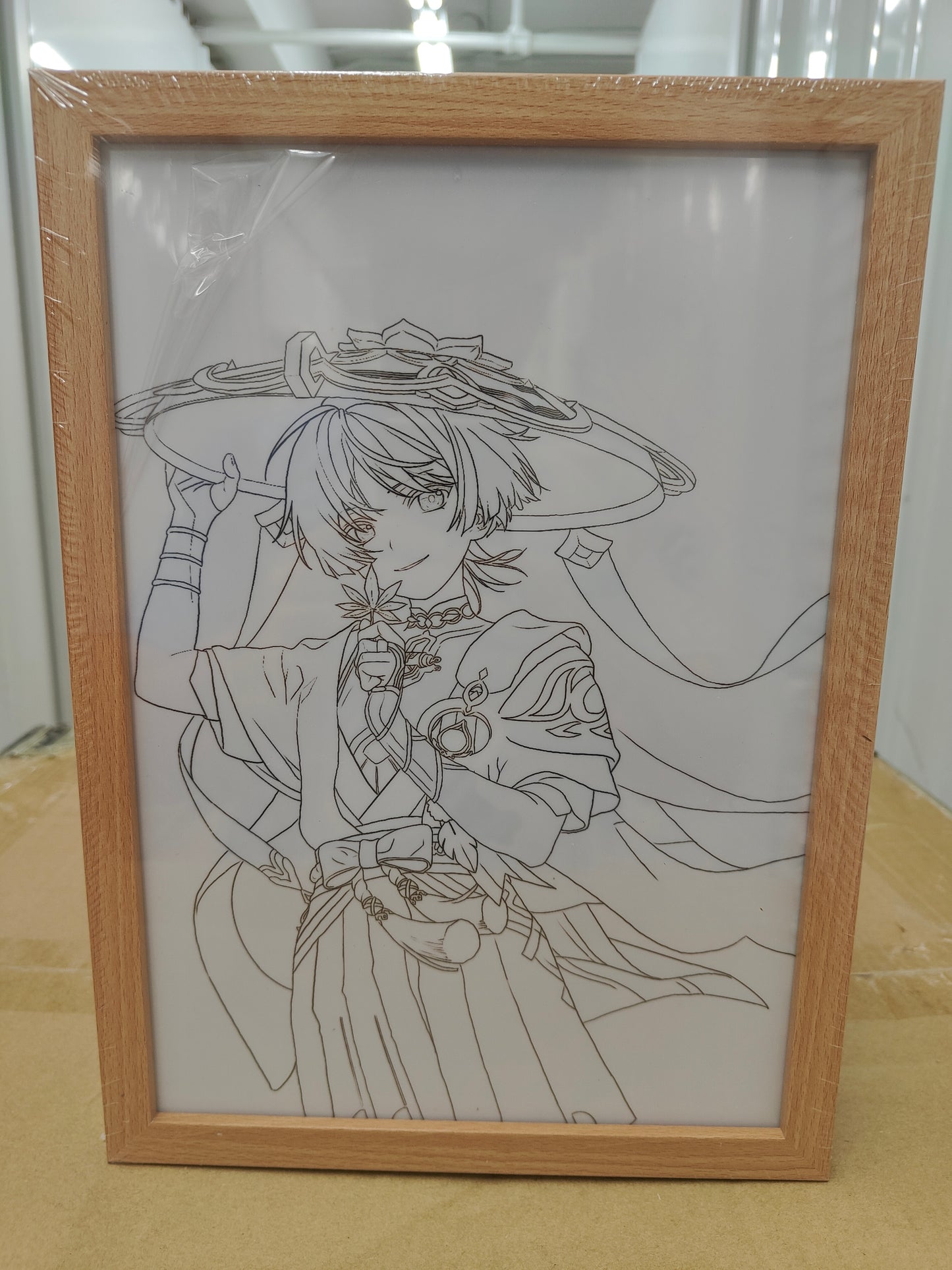 Genshin Impact - Wanderer Light Up Frame Art Portrait