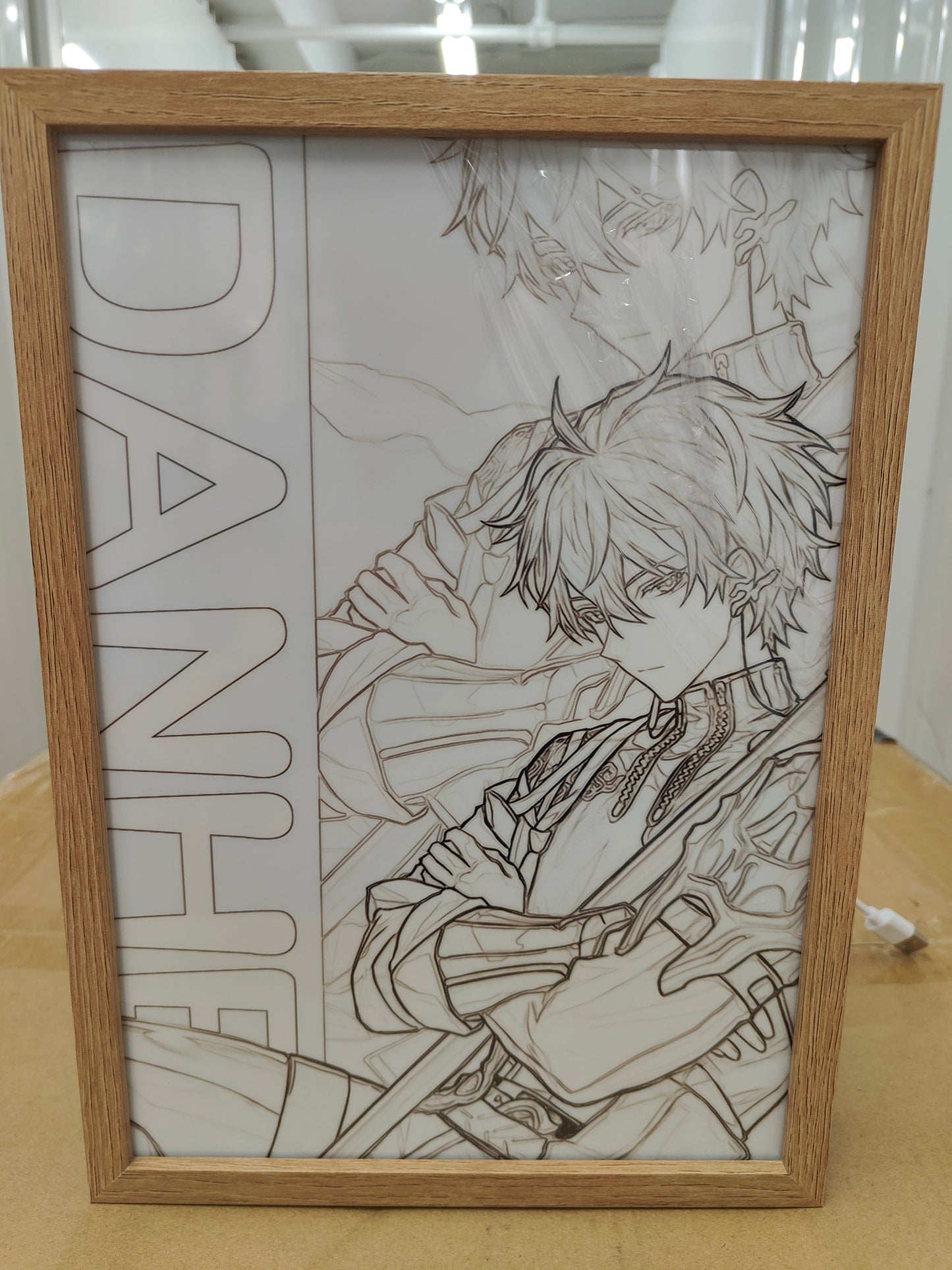 Honkai Star Rail HSR - Dan Heng Light Up Frame Art Portrait
