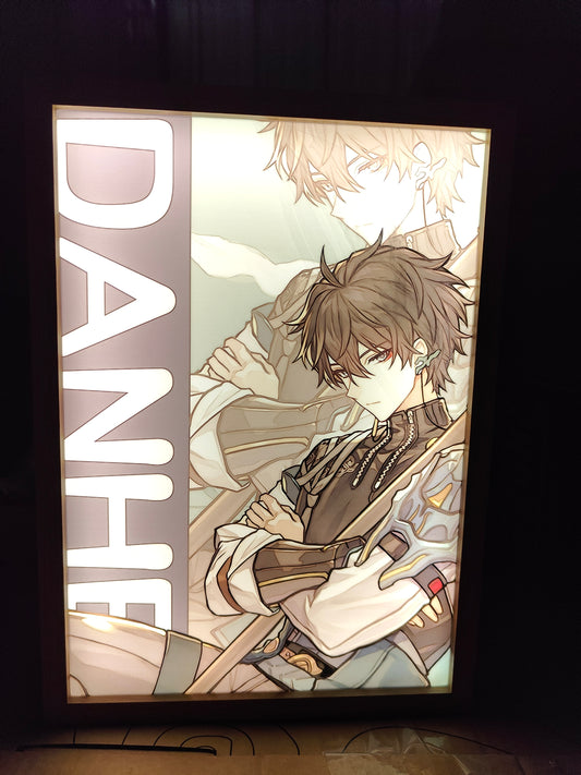 Honkai Star Rail HSR - Dan Heng Light Up Frame Art Portrait