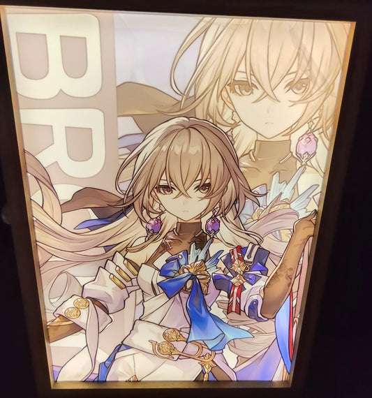 Honkai Star Rail HSR - Bronya Light Up Frame Art Portrait