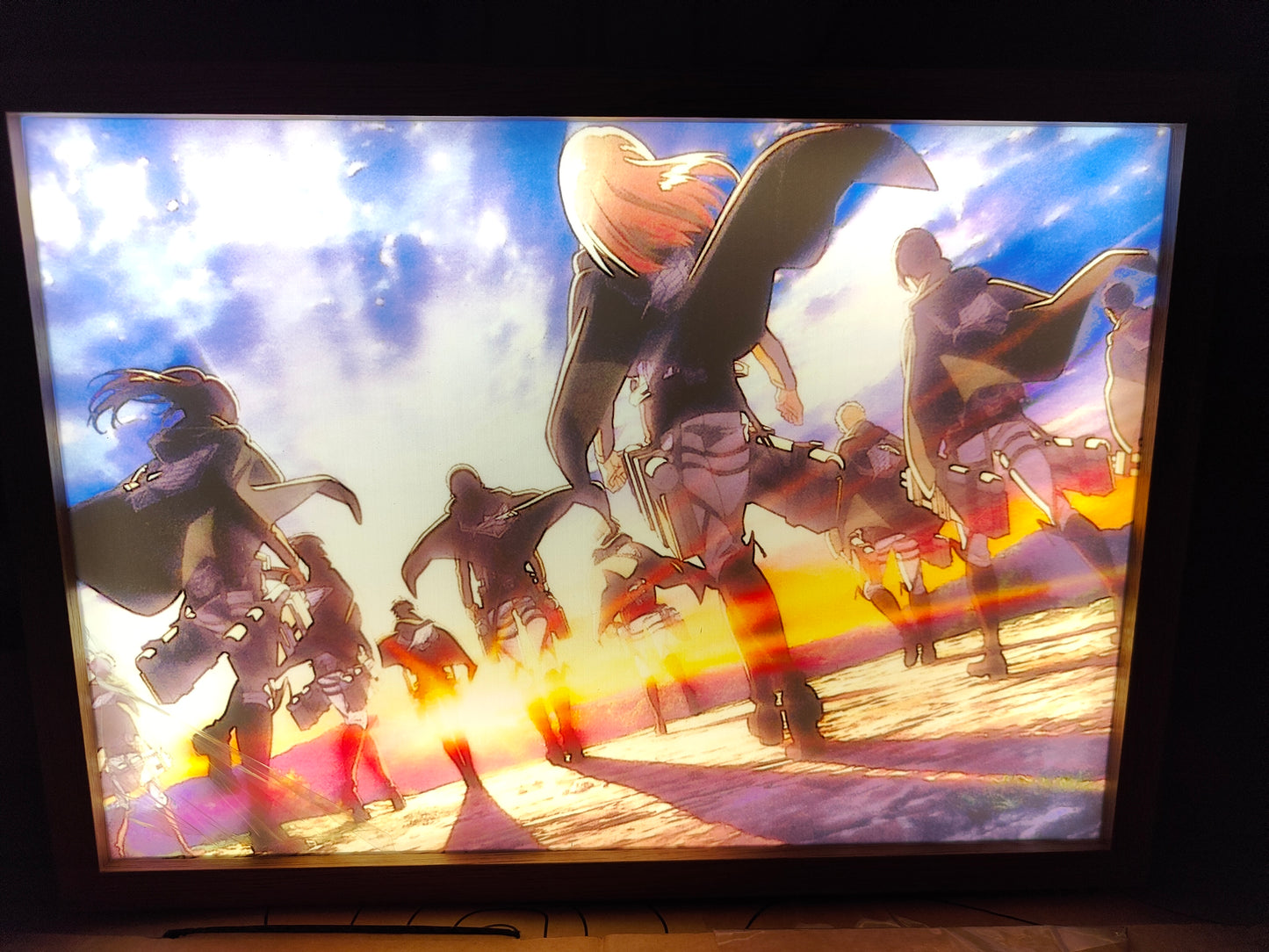 Attack on Titan - Cast Style A Light Up Frame Art Portrait