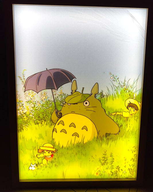 Studio Ghibli - Totoro Style 1 Light Up Frame Art Portrait