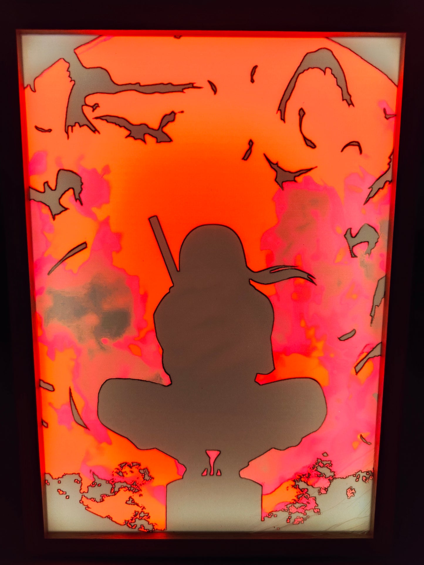 Naruto Shippuden - Itachi Style 2 Light Up Frame Art Portrait