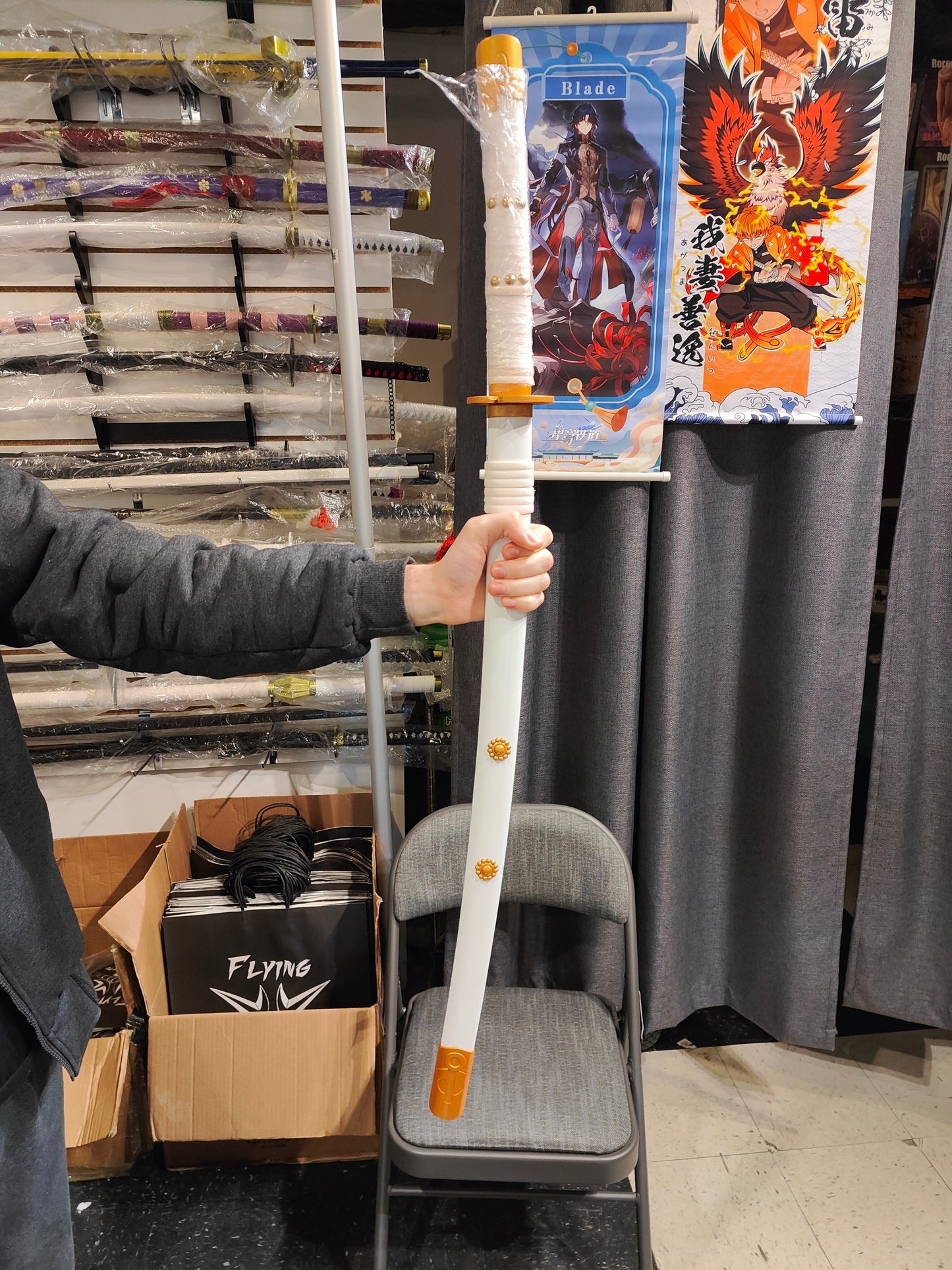 One Piece - Roronoa Zoro White Enma Metal Sword (Price Does Not Include Shipping - Please Read Description)