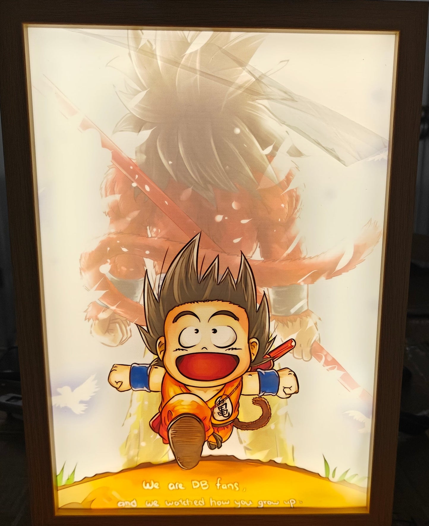 Dragon Ball - Goku SSJ4 Light Up Frame Art Portrait