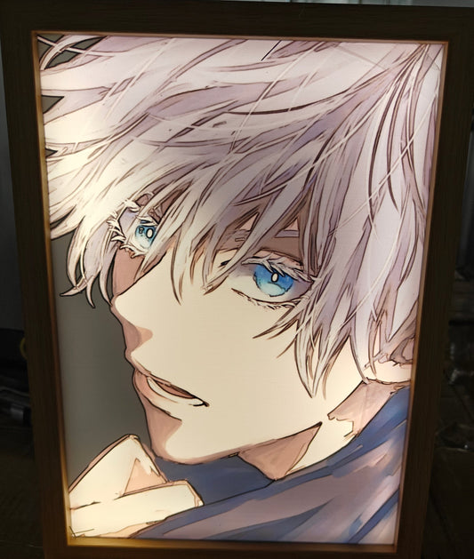 Jujutsu Kaisen - Gojo Style 4 Light Up Frame Art Portrait