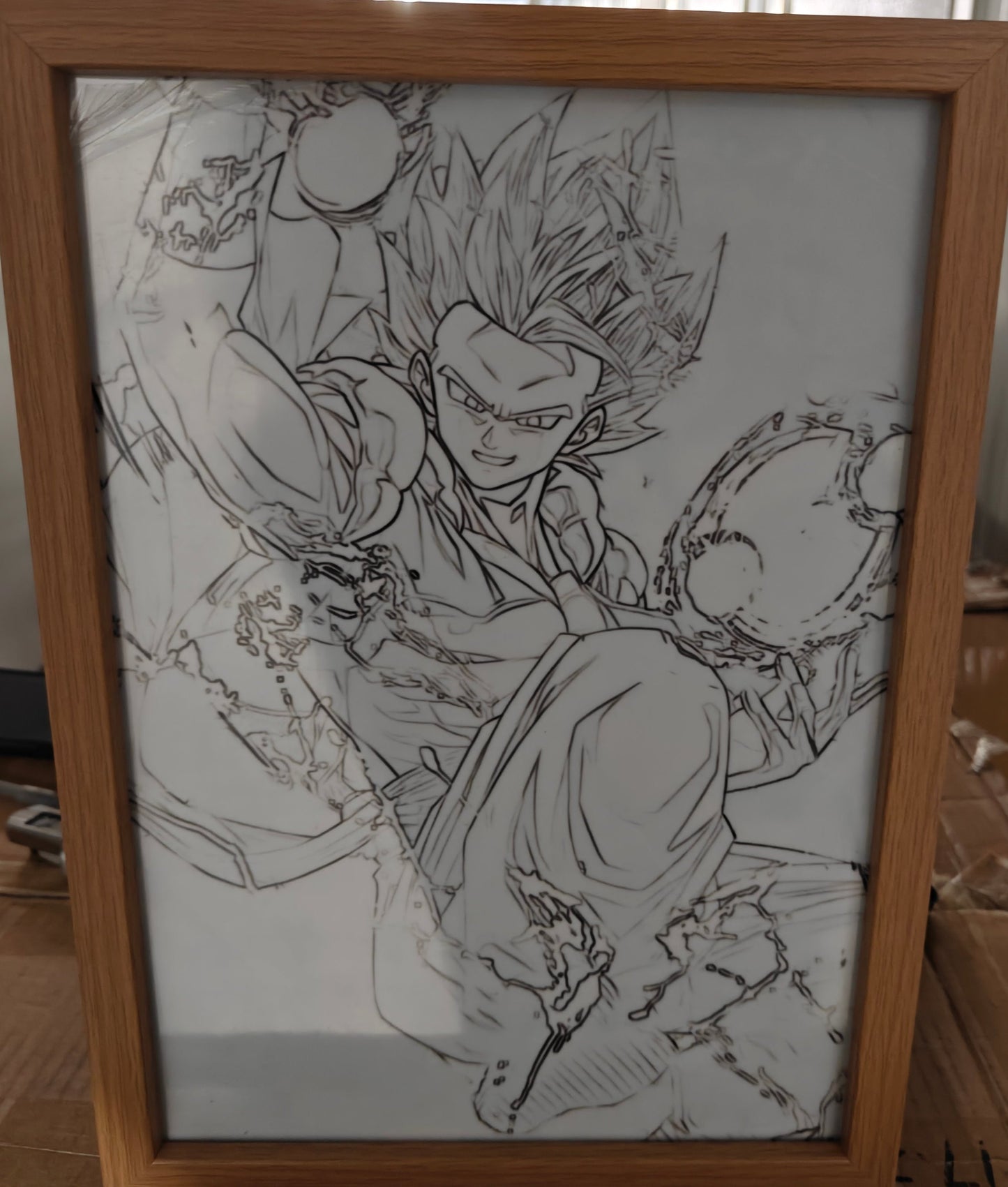 Dragon Ball - Gogeta Light Up Frame Art Portrait