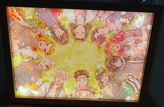 Demon Slayer - Hashiras Style B Light Up Frame Art Portrait