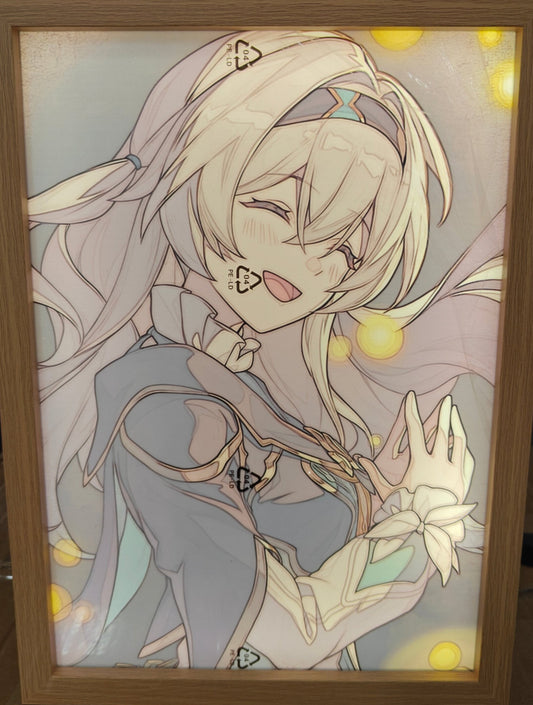 Honkai Star Rail HSR - Firefly Style E Light Up Frame Art Portrait