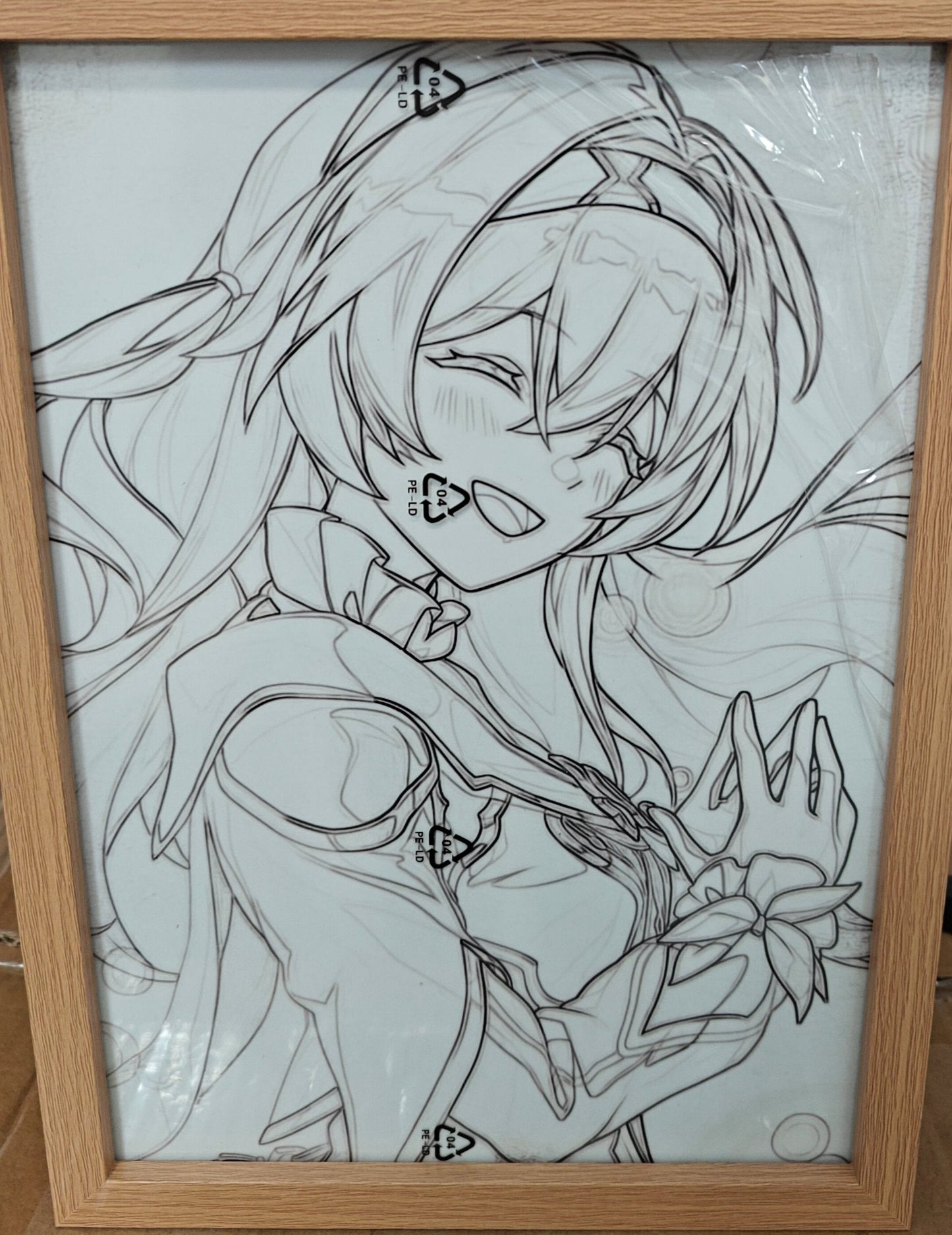 Honkai Star Rail HSR - Firefly Style E Light Up Frame Art Portrait