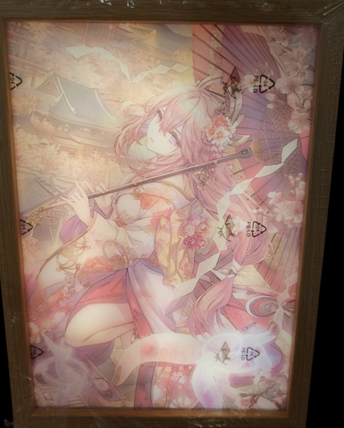 Genshin Impact - Yae Miko Style C Light Up Frame Art Portrait