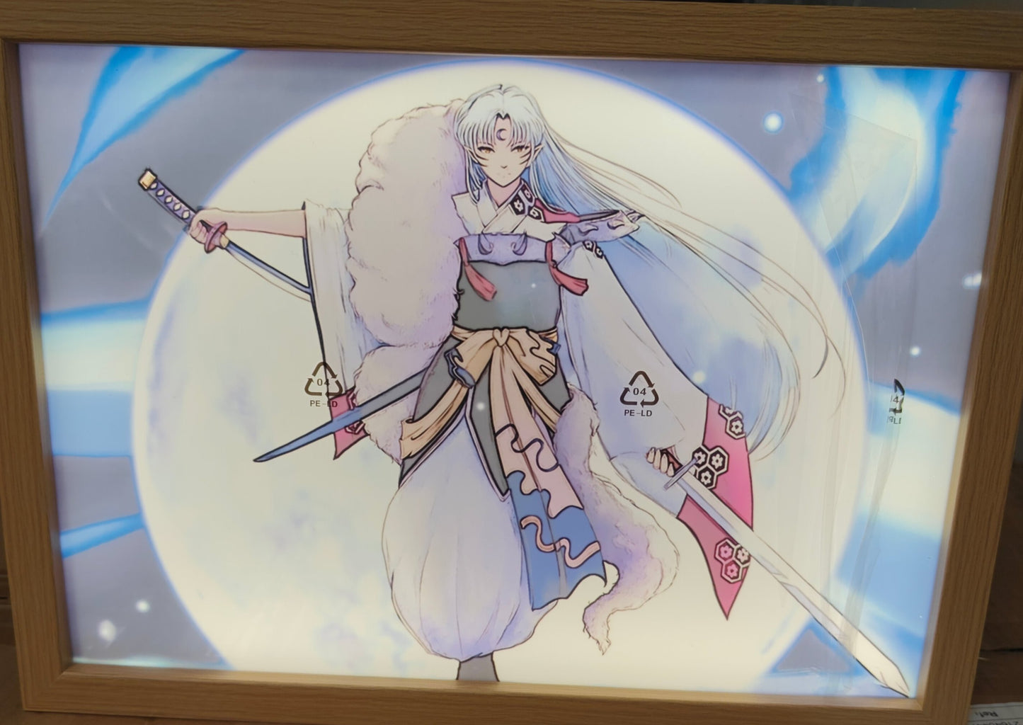 Inuyasha - Sesshoumaru Light Up Frame Art Portrait