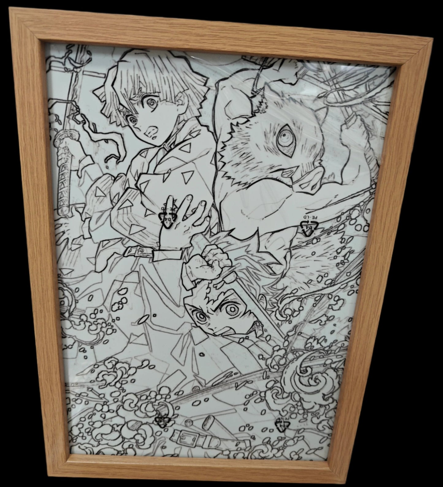 Demon Slayer - Cast Style 2 Light Up Frame Art Portrait