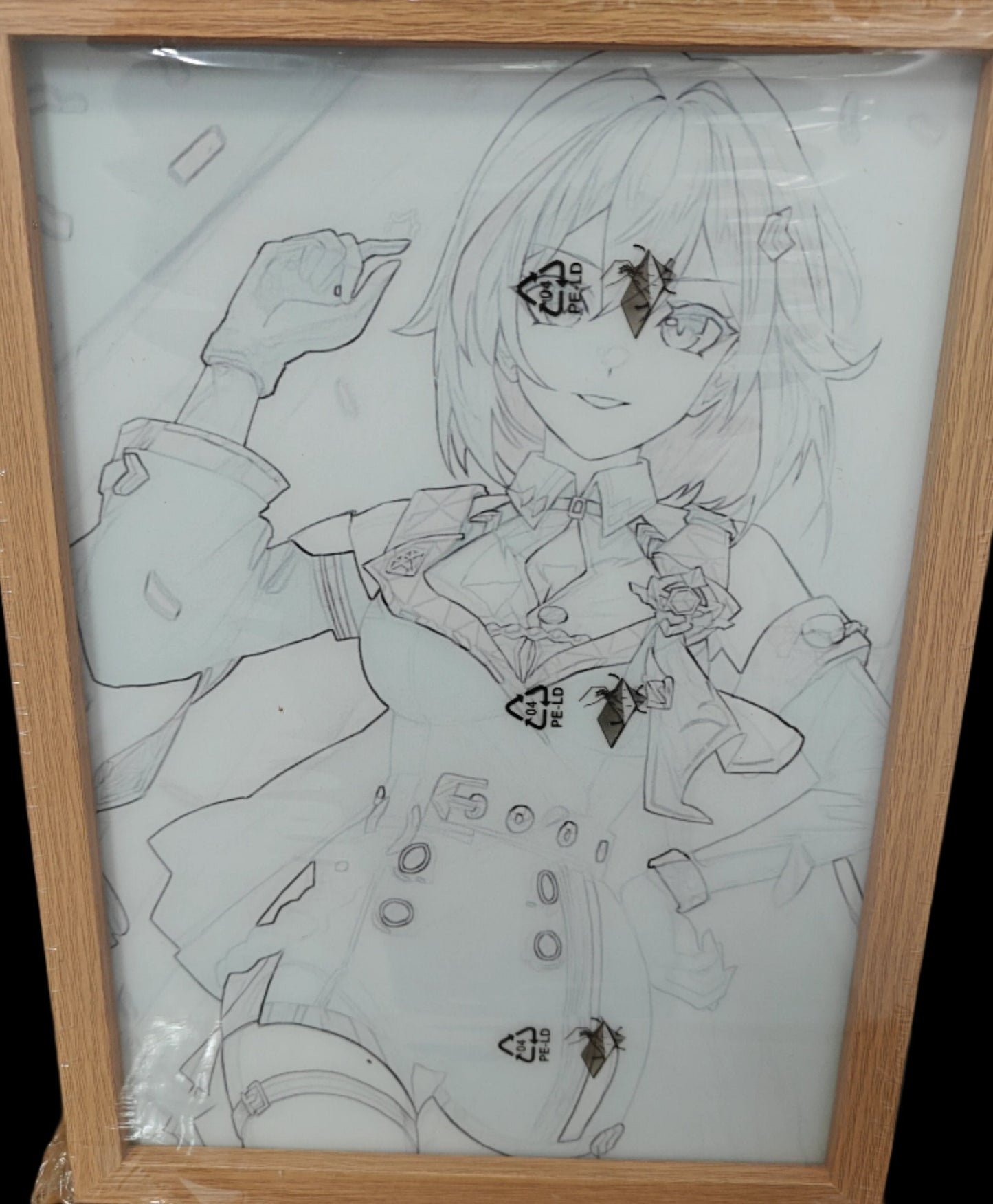 Honkai Star Rail HSR - Topaz Light Up Frame Art Portrait