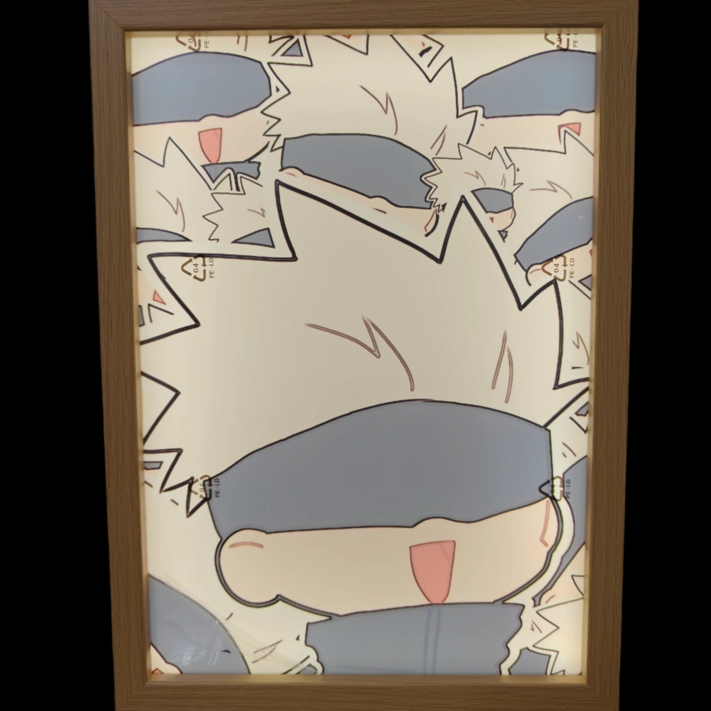 Jujutsu Kaisen - Gojo style 7 Light Up Frame Art Portrait