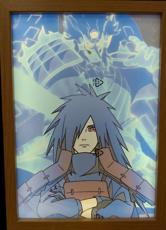 Naruto Shippuden - Madara Style 2 Light Up Frame Art Portrait