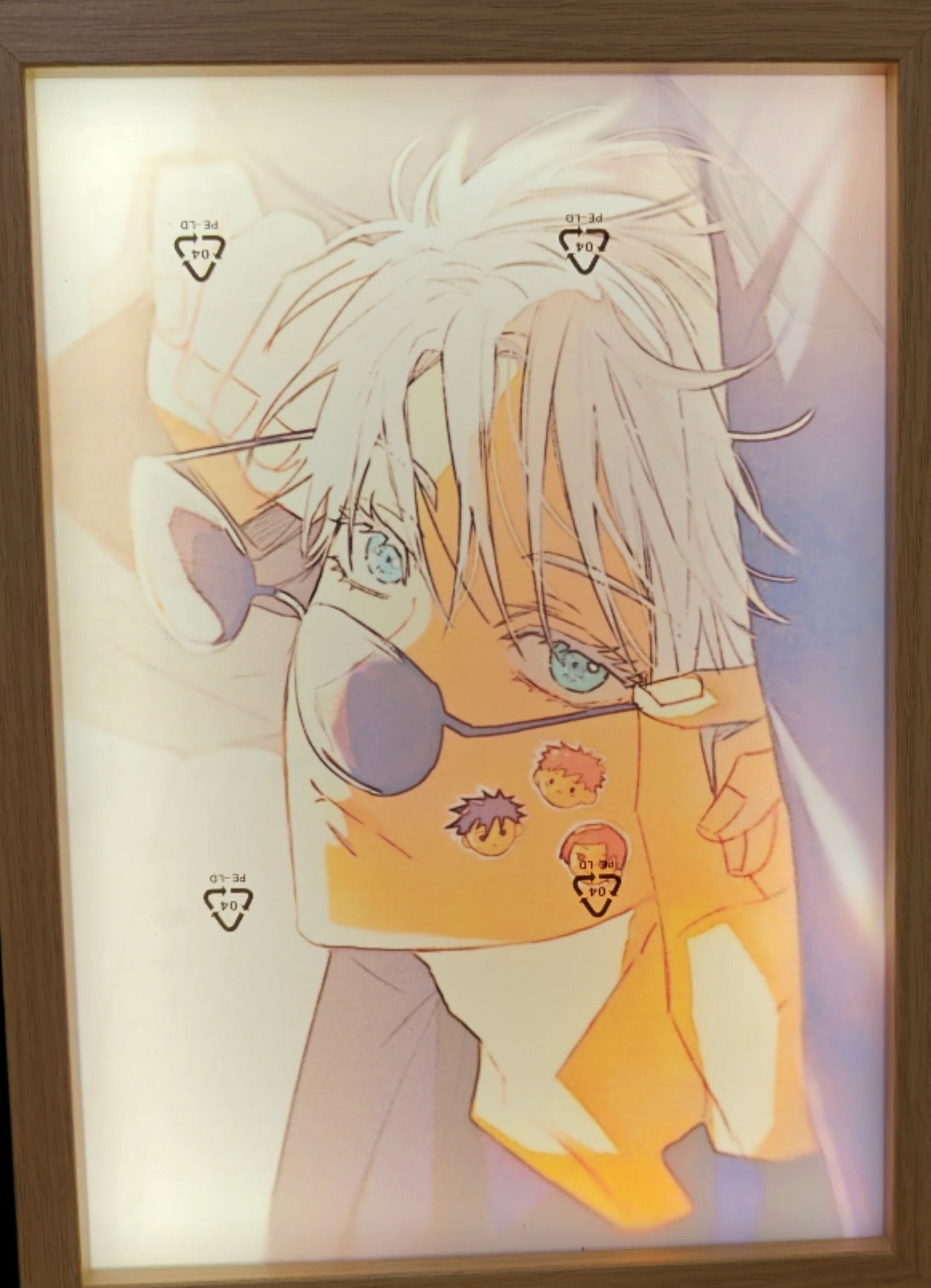 Jujutsu Kaisen - Gojo style 8 Light Up Frame Art Portrait