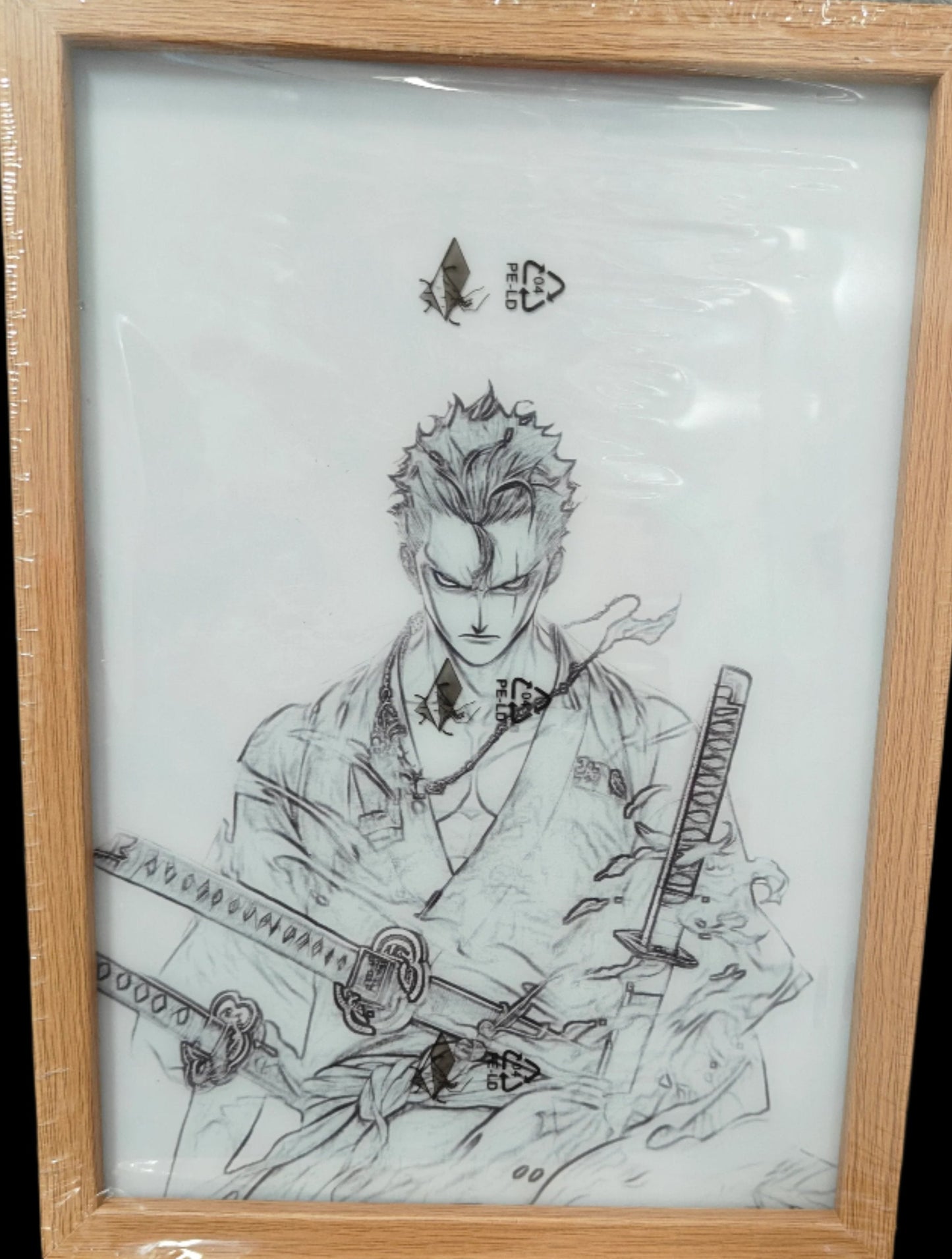 One Piece - Zoro Style 6 Light Up Frame Art Portrait