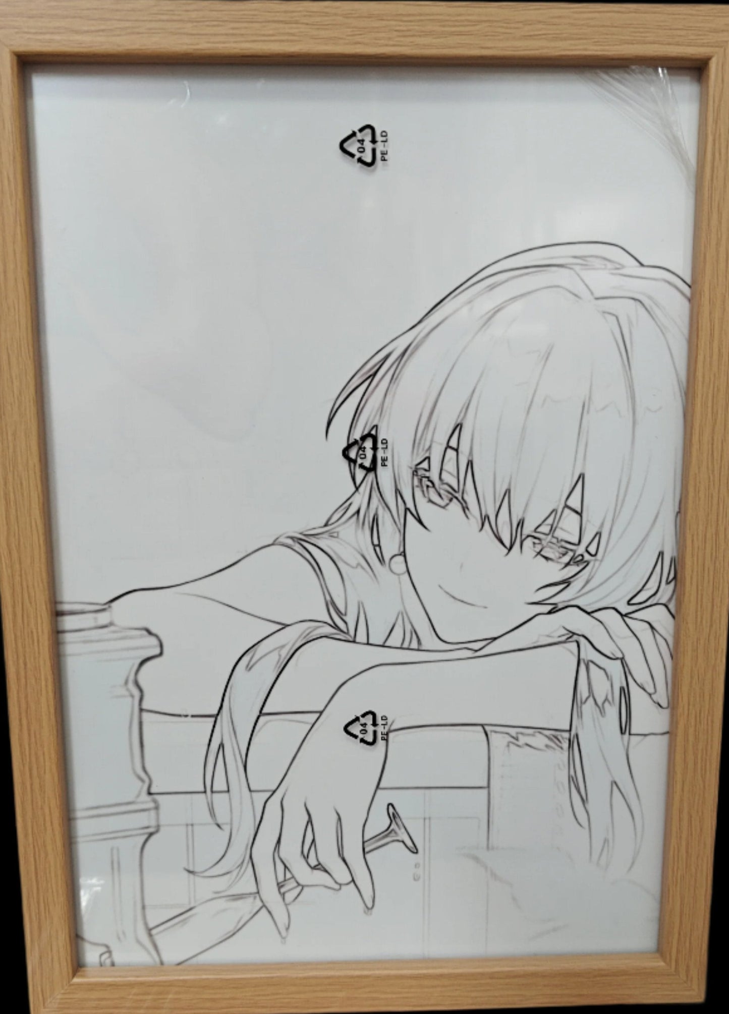 Honkai Star Rail HSR - Kafka Style B Light Up Frame Art Portrait