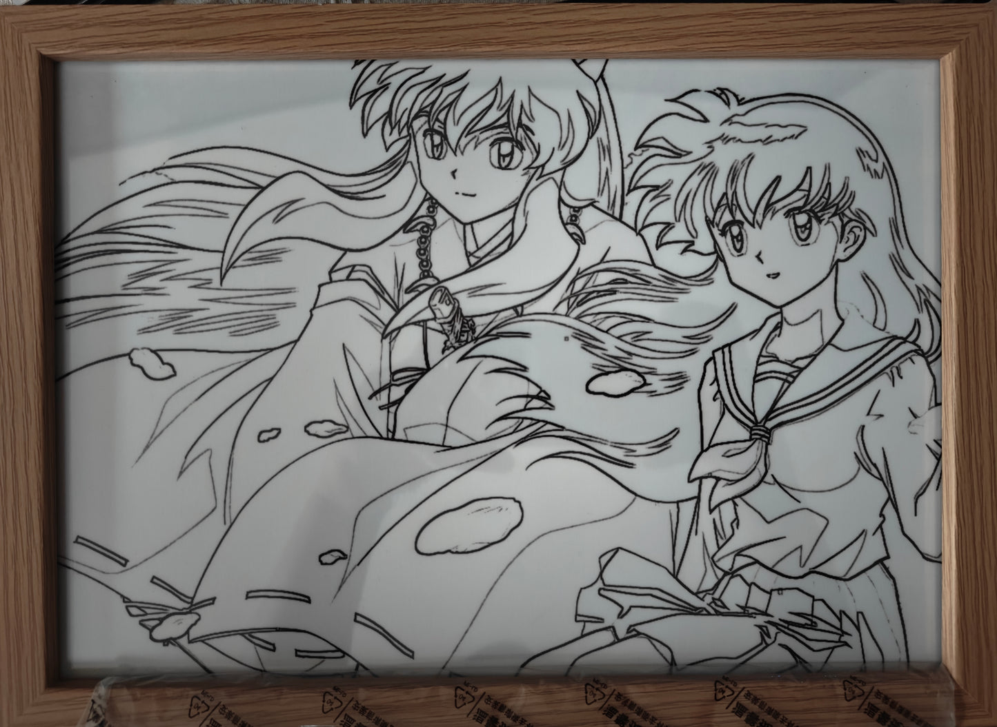 Inuyasha - Kagome and Inuyasha Light Up Frame Art Portrait