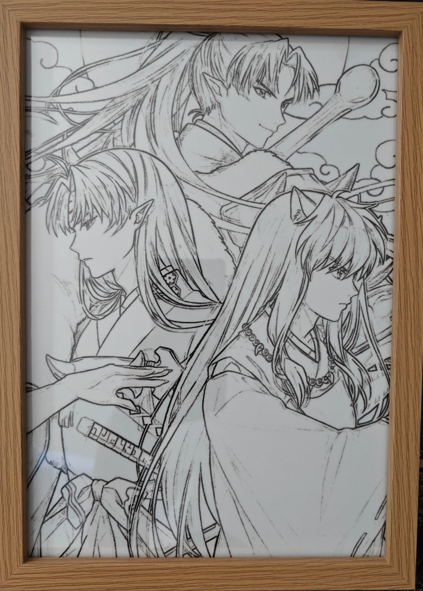 Inuyasha - Family Light Up Frame Art Portrait