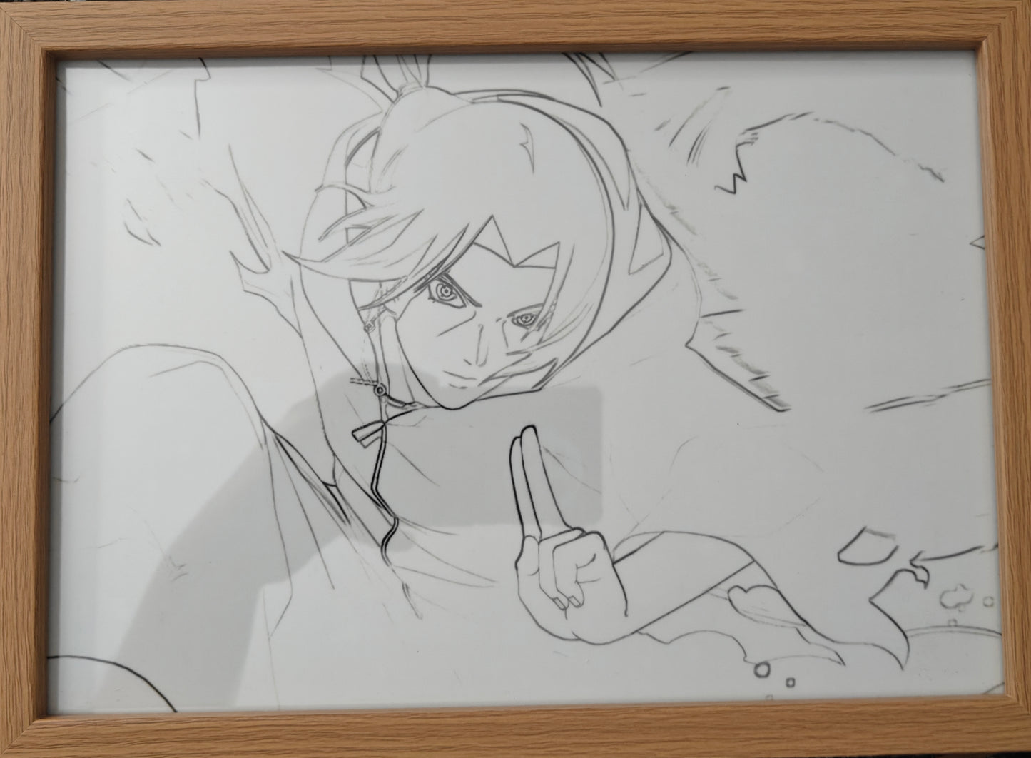 Naruto Shippuden - Edo Tensei Itachi Light Up Frame Art Portrait