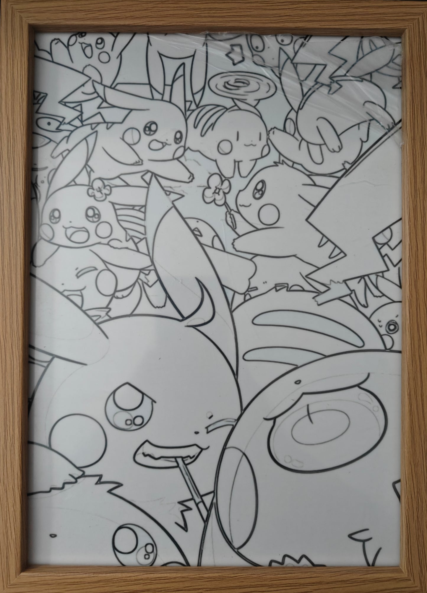 Pokemon - Pikachu Collage Light Up Frame Art Portrait
