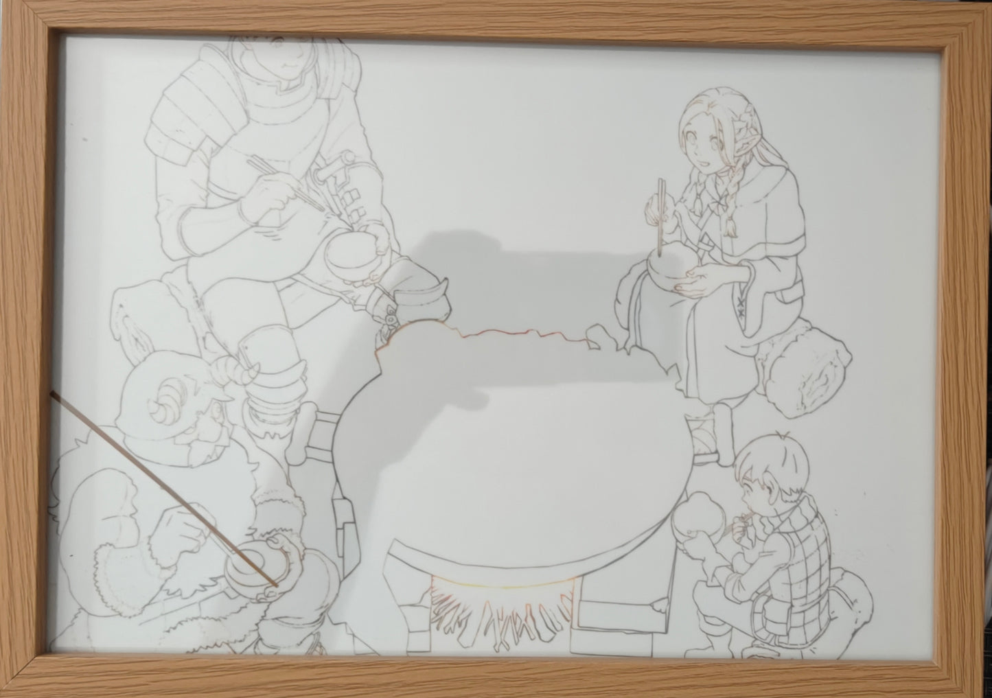 Dungeon Meshi - Main Cast Light Up Frame Art Portrait