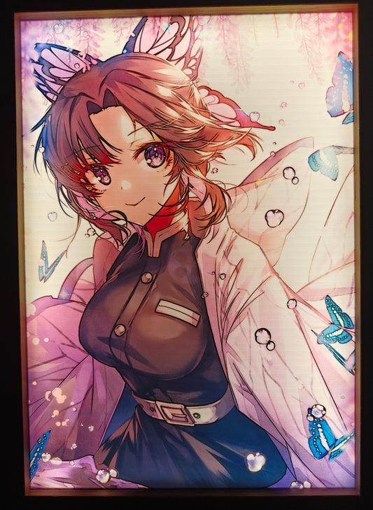 Demon Slayer - Shinobu Light Up Frame Art Portrait