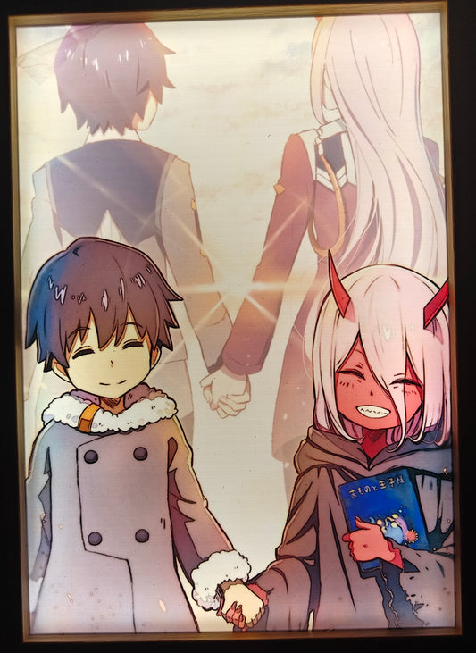 Darling In The Franxx -  Kids Light Up Frame Art Portrait
