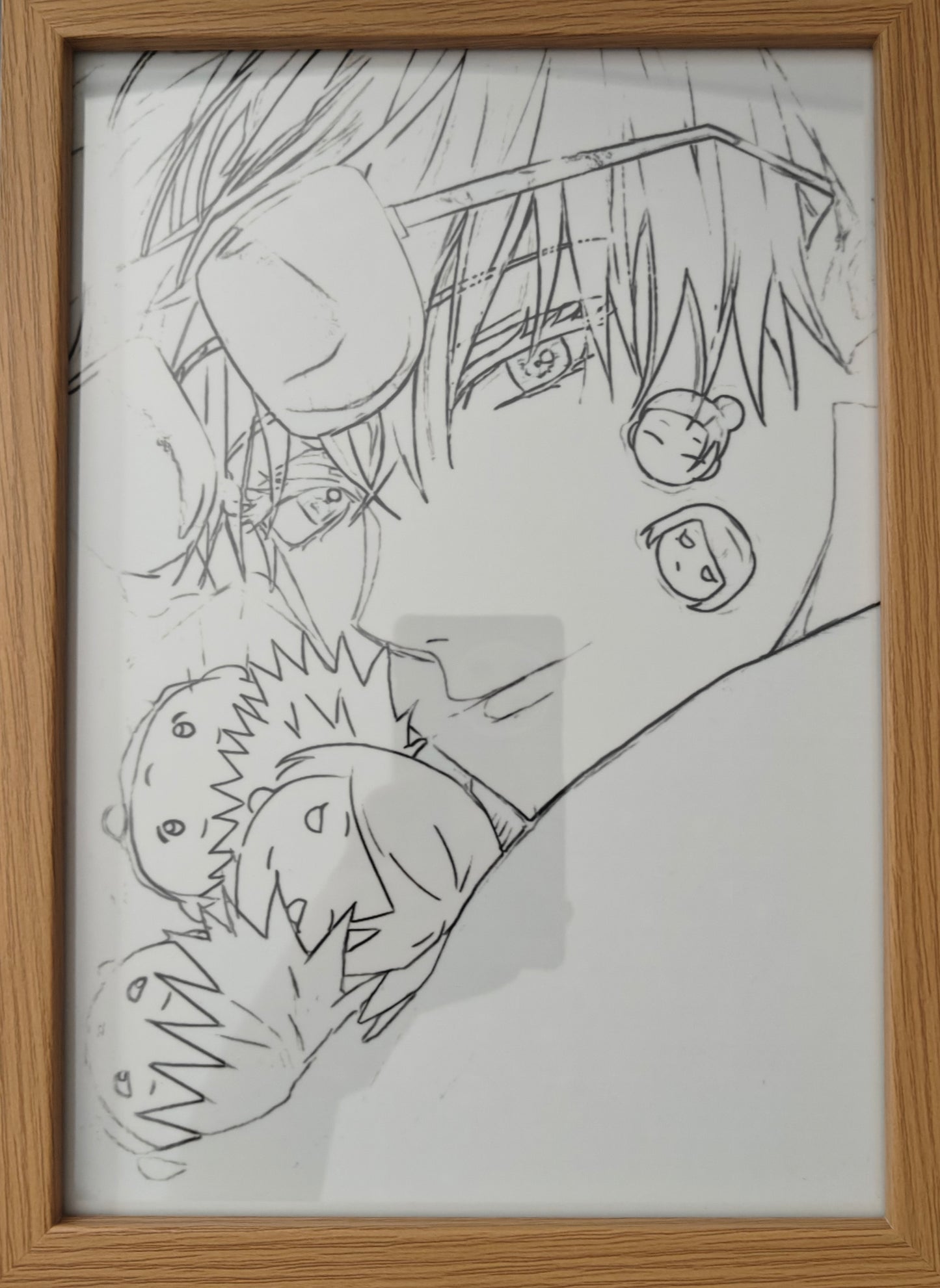 Jujutsu Kaisen - Gojo style 9 Light Up Frame Art Portrait