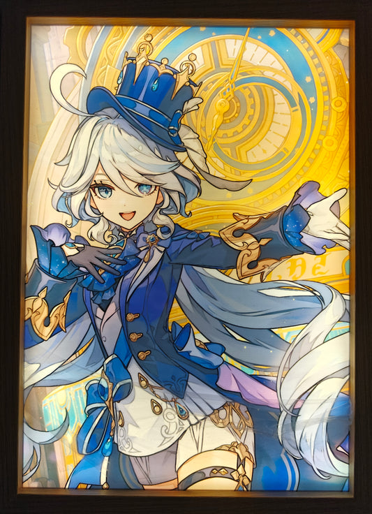 Genshin Impact - Furina Style B Light Up Frame Art Portrait