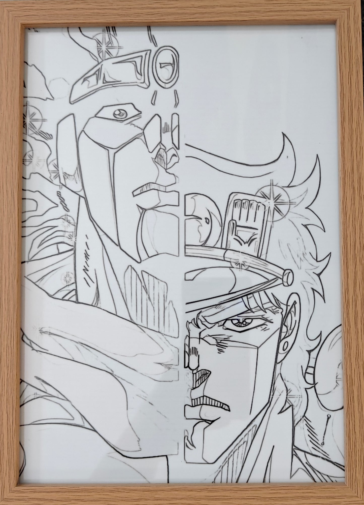 JoJo's Bizarre Adventure - Jotaro Style B Frame Art Portrait