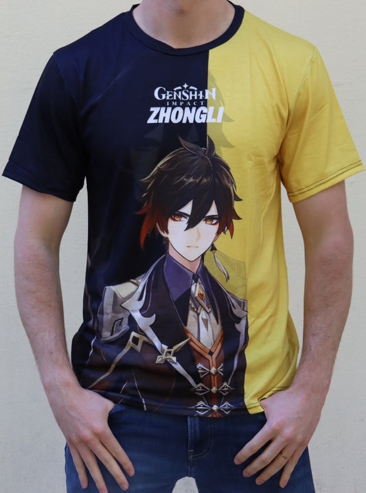 Genshin Impact - Zhongli Black & Yellow Variant T-Shirt