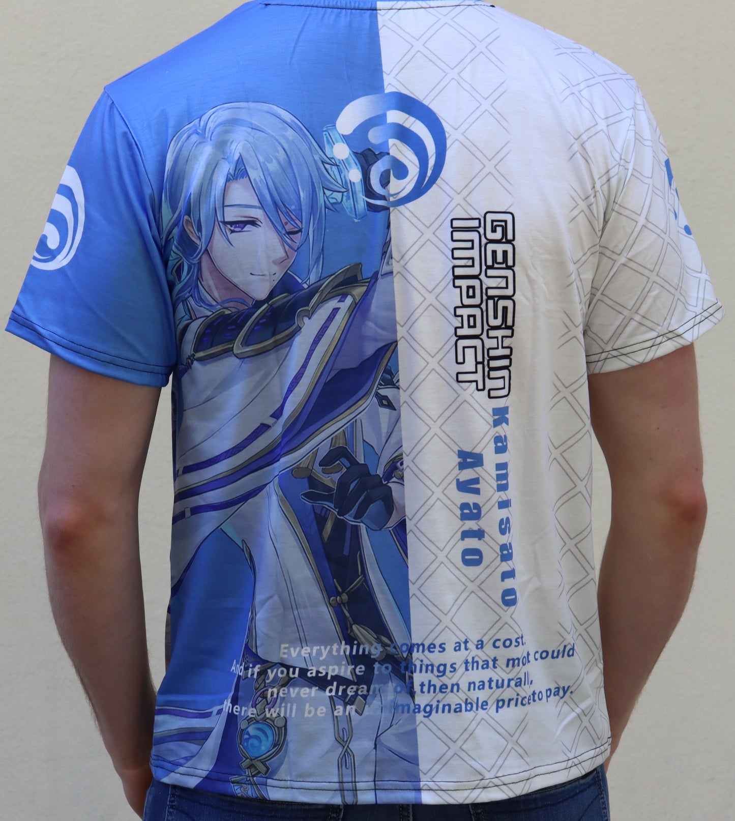 Genshin Impact - Kamisato Ayato TShirt (Price Does Not Include Shipping - Please Read Description))