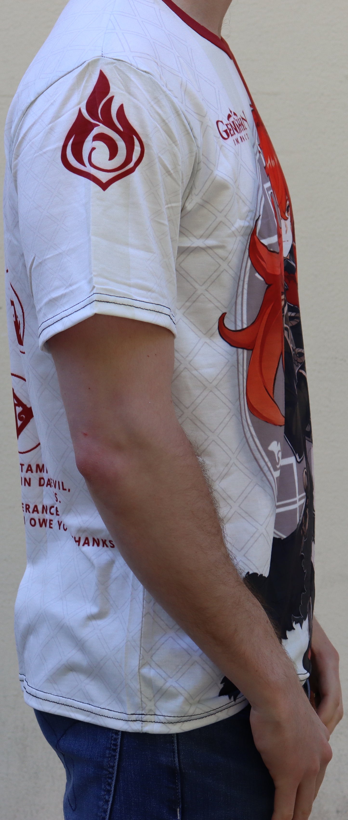 Genshin Impact - Diluc Ragnvindr TShirt (Price Does Not Include Shipping - Please Read Description)