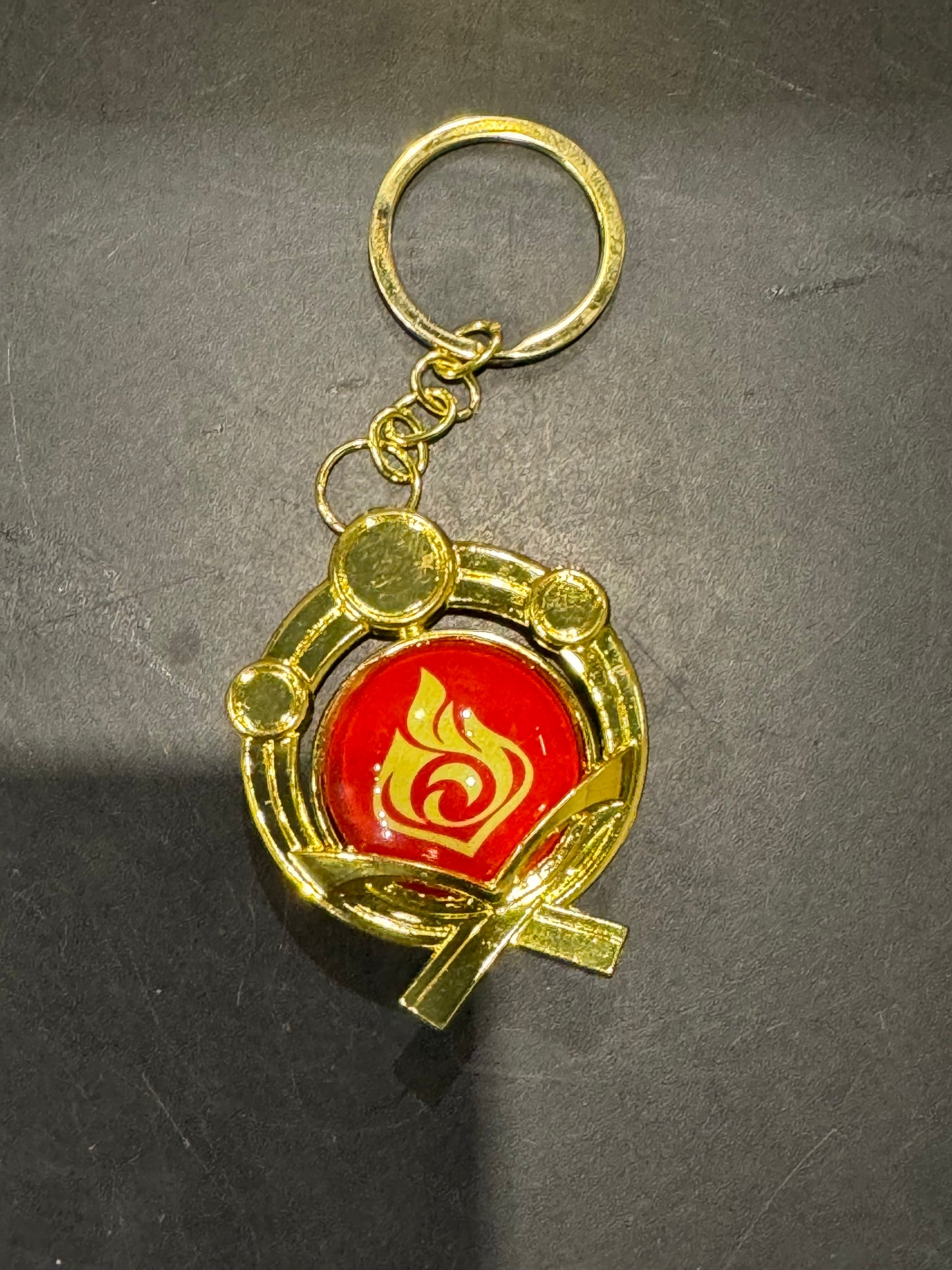 Genshin Impact - Pyro Inazuma Vision Metal Keychain