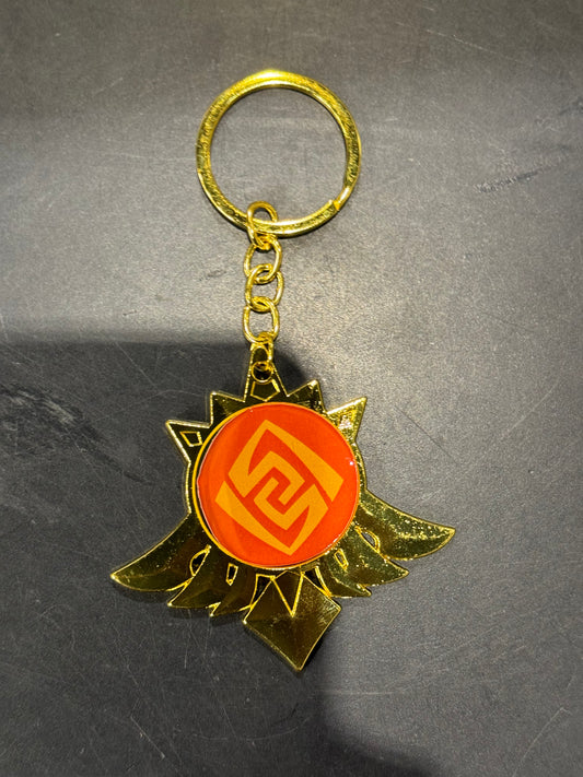 Genshin Impact - Geo Mondtstat Vision Metal Keychain