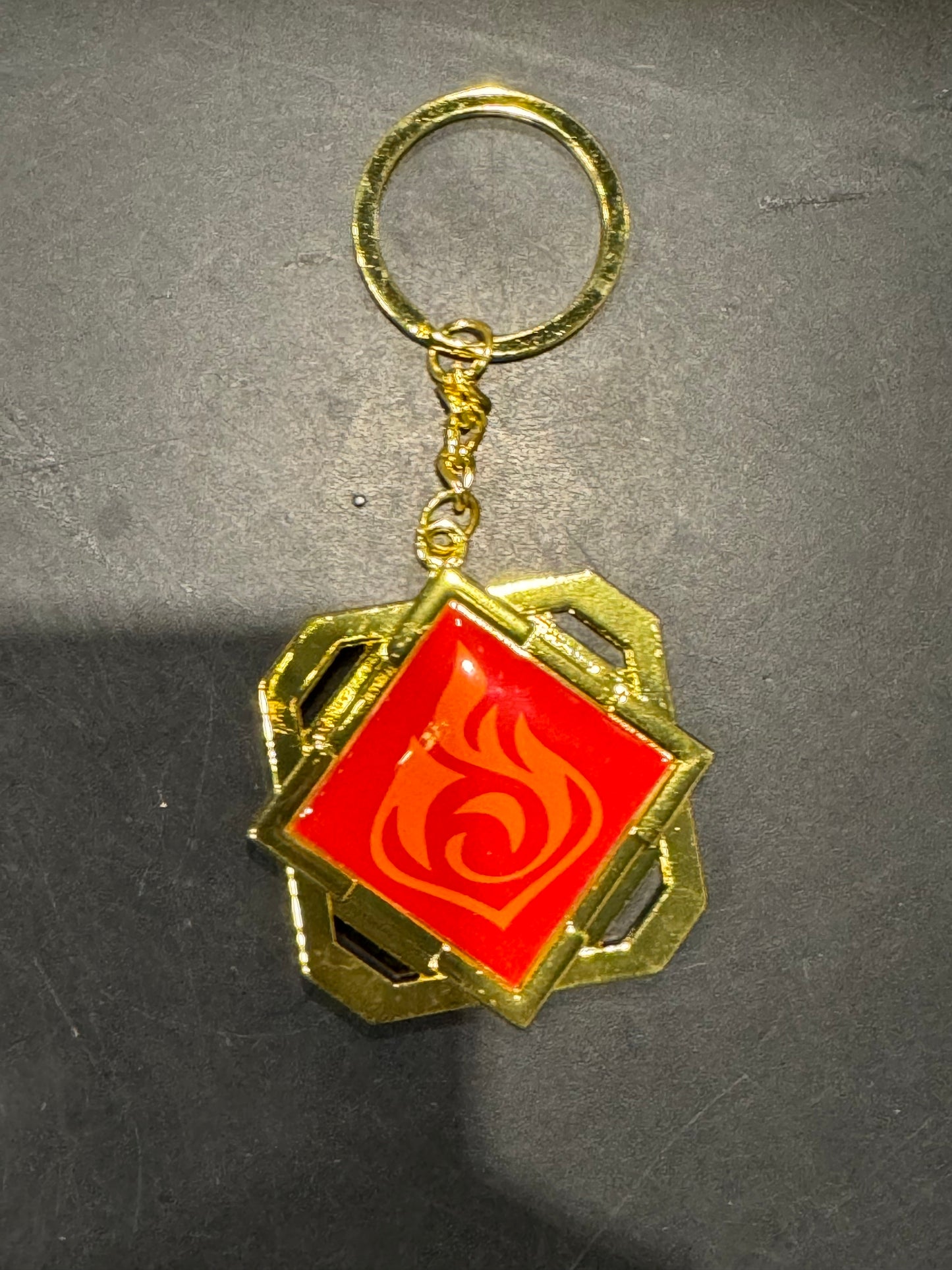 Genshin Impact - Pyro Liyue Vision Metal Keychain