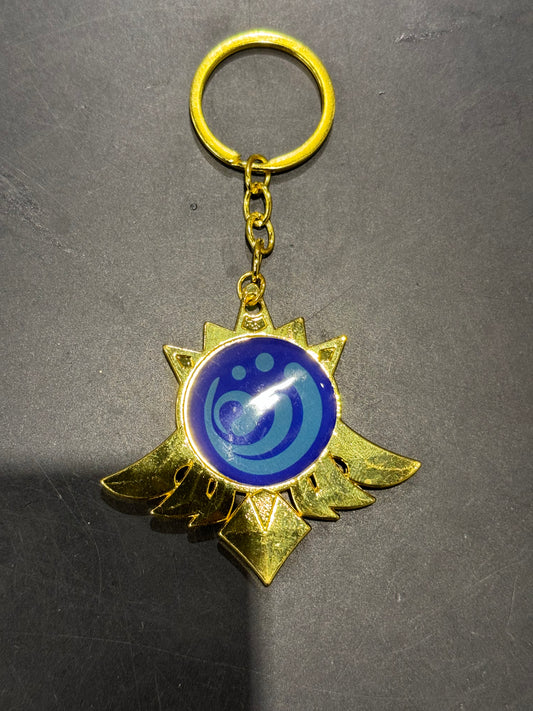 Genshin Impact - Hydro Mondtstat Vision Metal Keychain