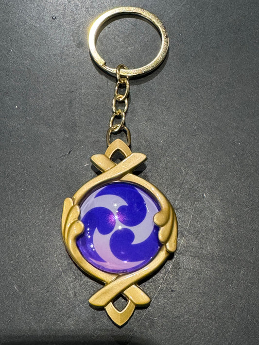 Genshin Impact - Electro Fontaine Vision Metal Keychain