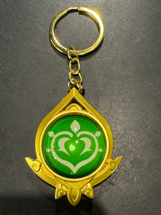 Genshin Impact - Dendro Sumeru Vision Metal Keychain